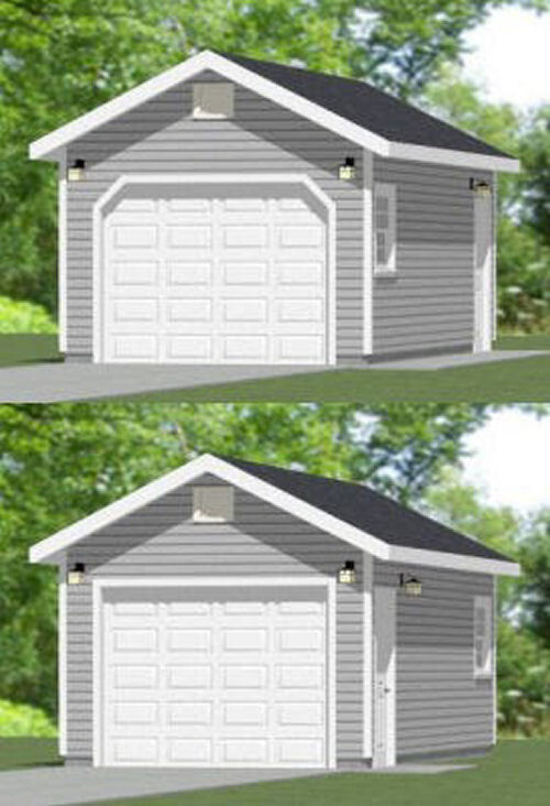 12×24 1-Car Garage — 288 sq ft — PDF Floor Plan — Model 1A
