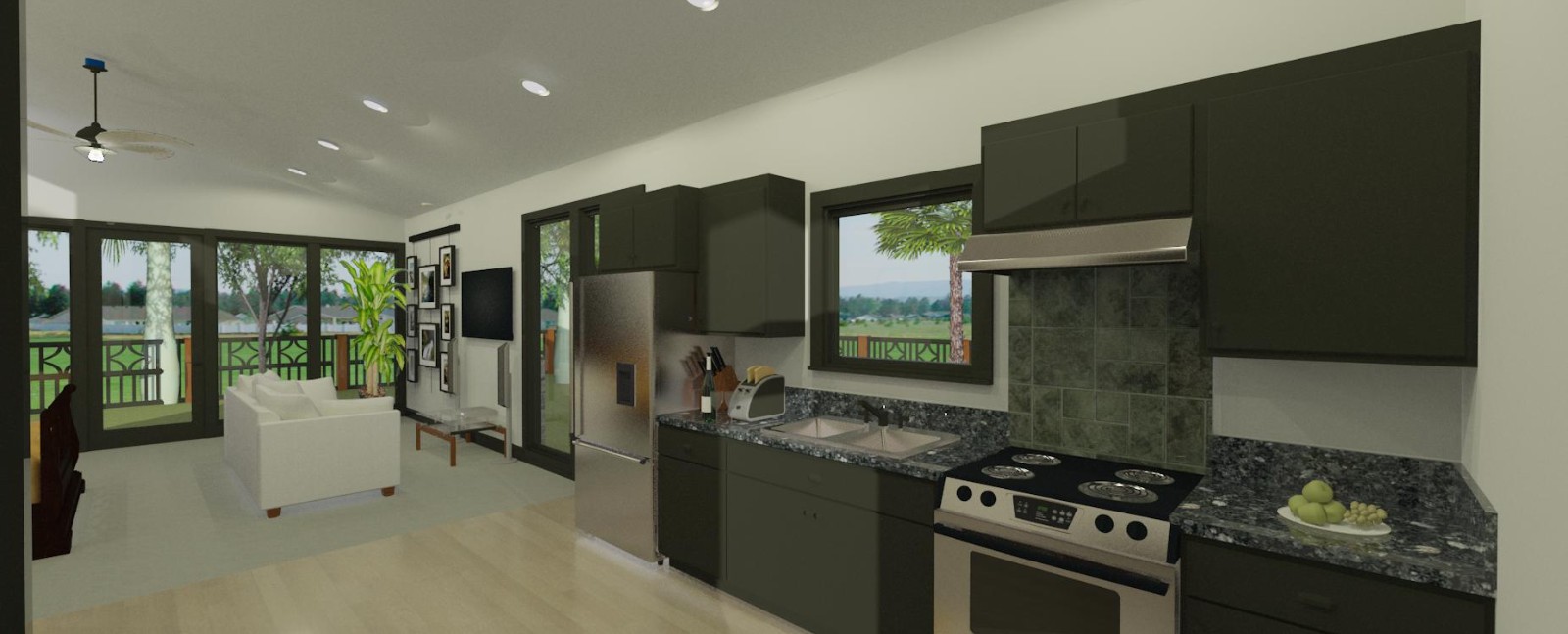 Custom Cabin Home Plans – 1 Bed 1 Bathroom 606 sqft – $75,000 (Cost to Build)