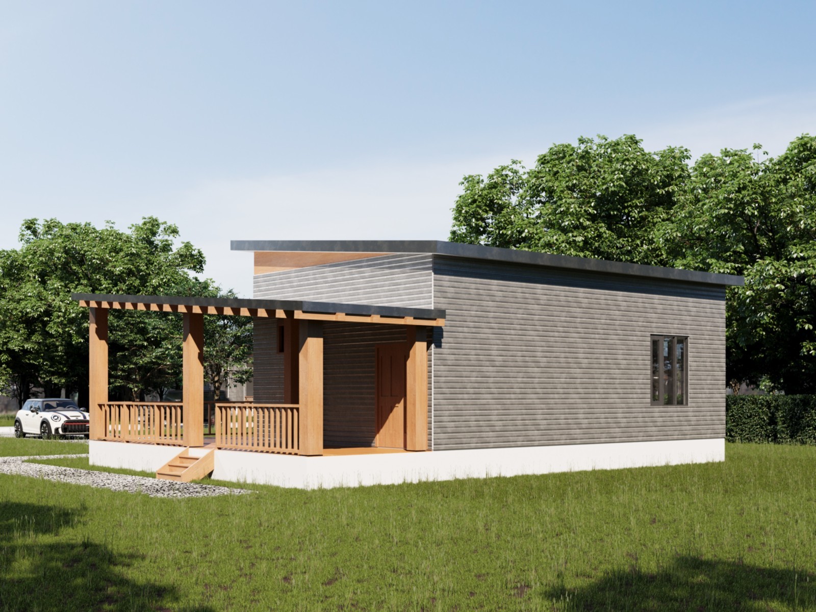 782 Sq Ft Residential Design Drawings | Printed Architectural 1 Bedroom