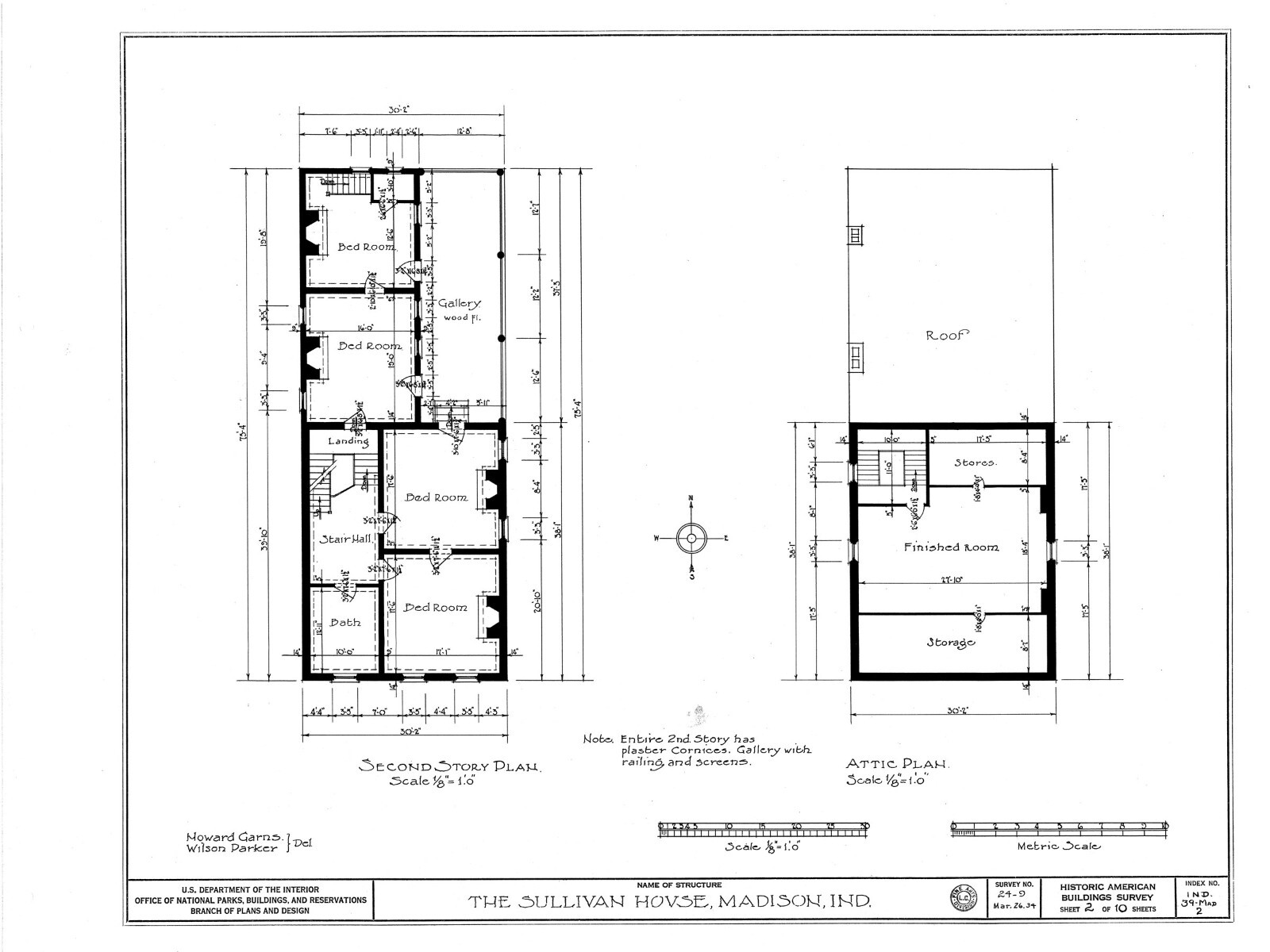 Traditional Colonial Brick Townhouse, narrow lot, 4+ bedrooms, home plans