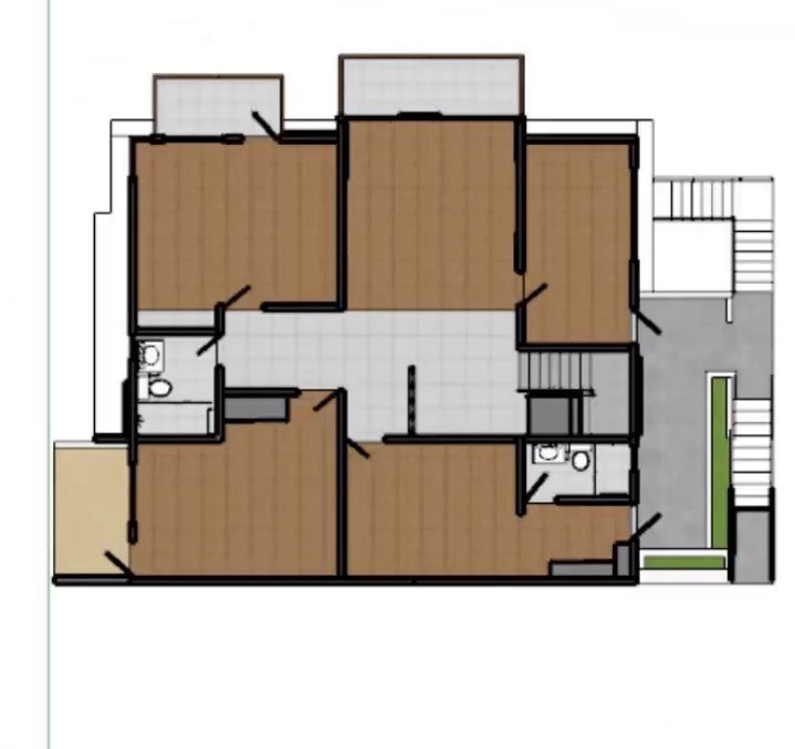 4 bedroom house plan ( on slope land )