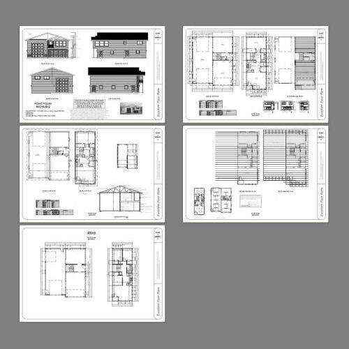 40×48 Apartment with 2-Car 1-RV Garage – PDF FloorPlan – 1,350 sqft – Model 2