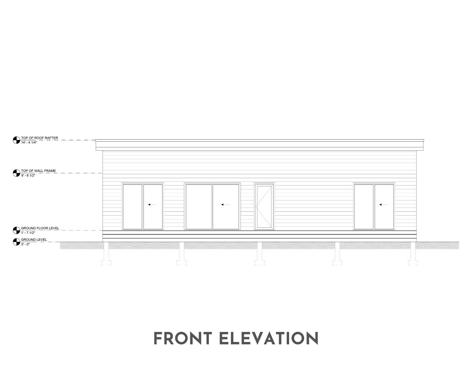 Modern Cabin House, 20′ x 44′, 880 Sq Ft, Tiny House, Architectural Plans