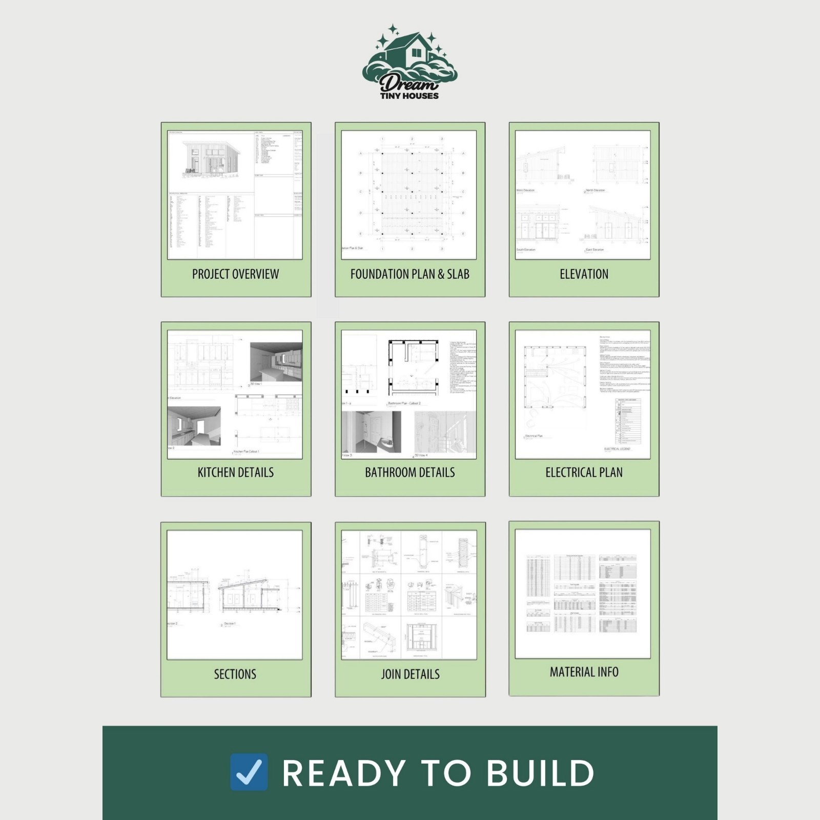 The Datum Tiny House Blueprint Set (CAD File + Materials List)