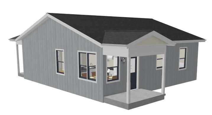 Complete Construction Plans PDF for residence or cabin 1024 SF 2BR 1B 1/4″ Scale