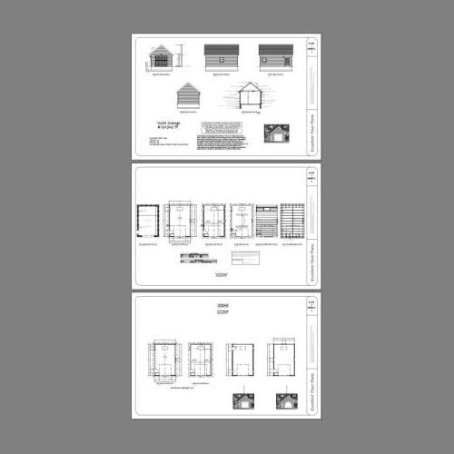 16×24 1-Car Garage — 384 sq ft — PDF Floor Plan — Model 7F