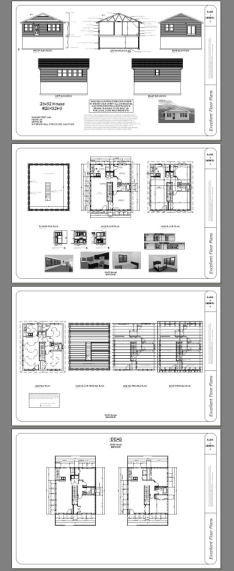 28×32 House — 2 Bedroom 1 Bath — 896 sq ft — PDF Floor Plan — Model 3O