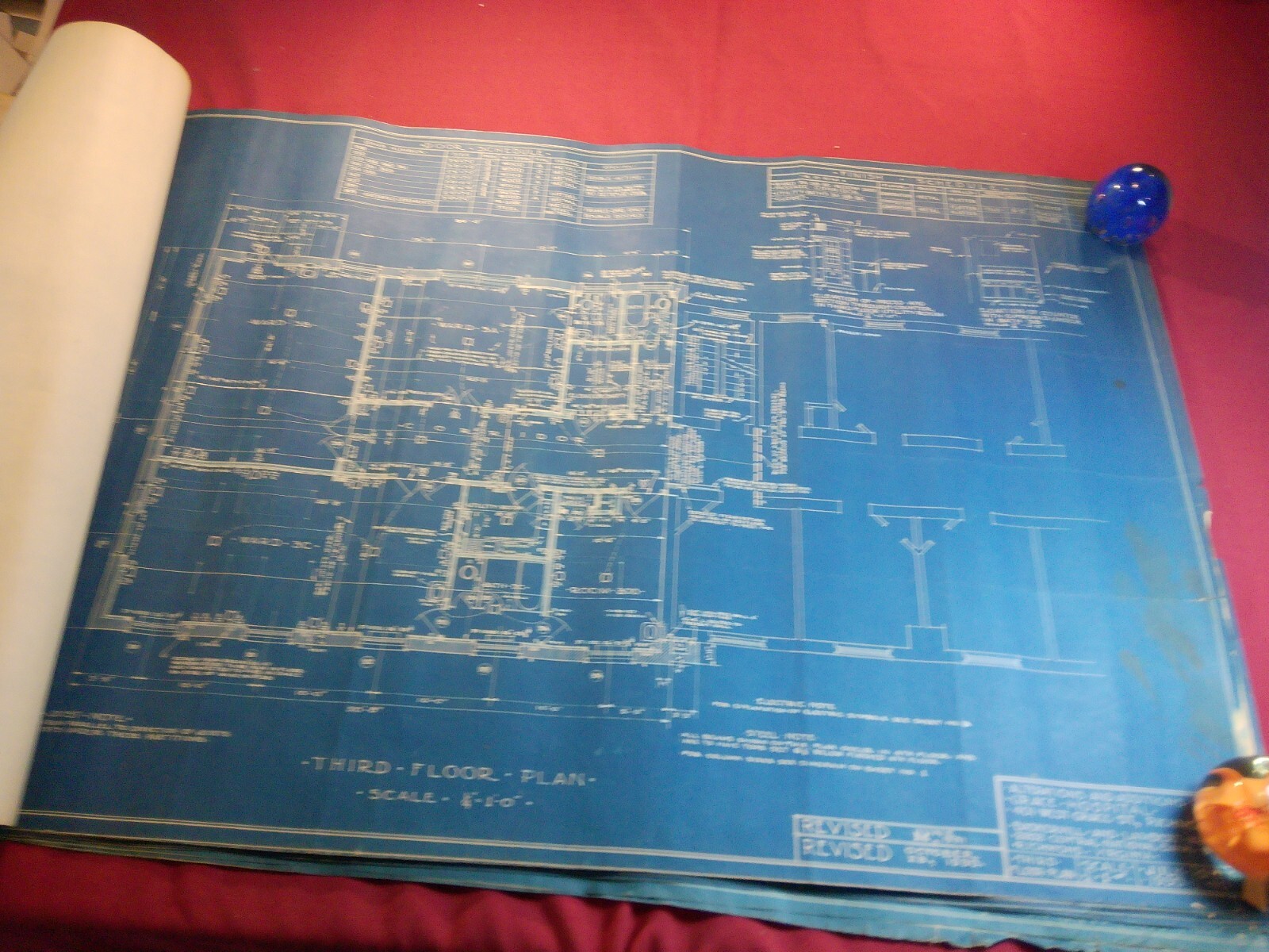 JULY 1930 Baskervill & Lambert Architects Blueprints, Grace Hospital Richmond VA