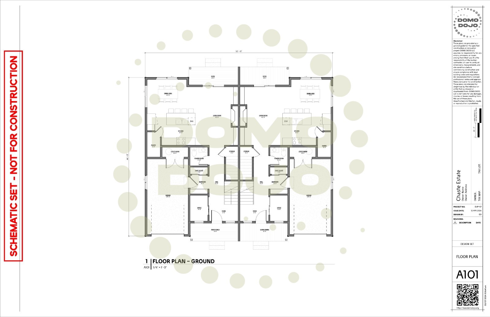 Chaste Estate Duplex Plans – PDF Downloadable Blueprint