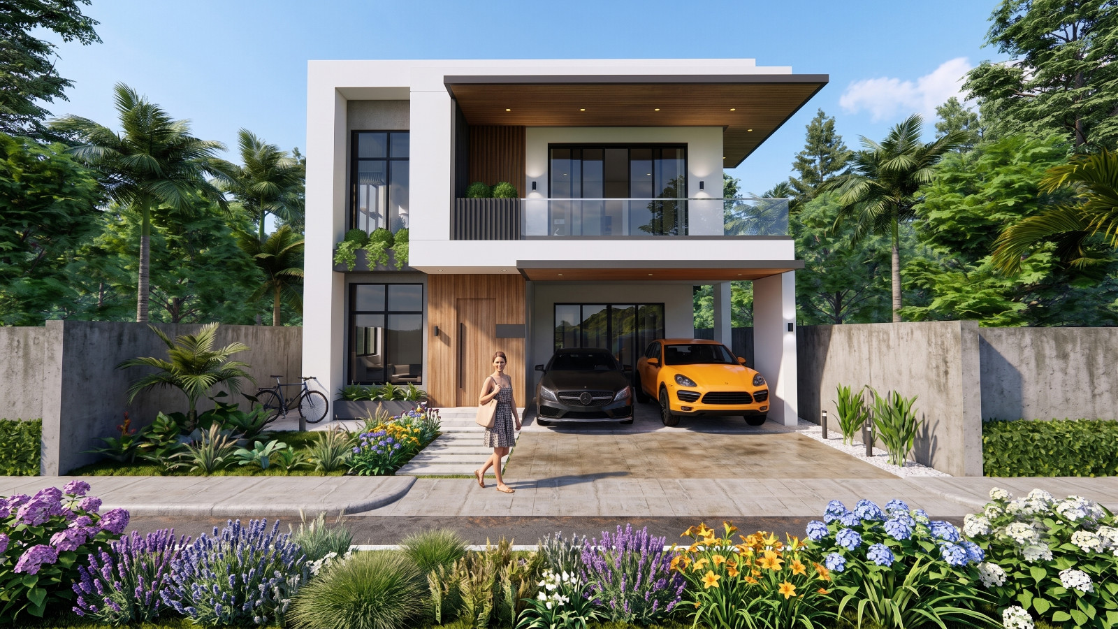30×33 Ft House Design Plans 9×10 Meter 4 Beds 4 Bath A4 Printed, PDF & CAD Plan