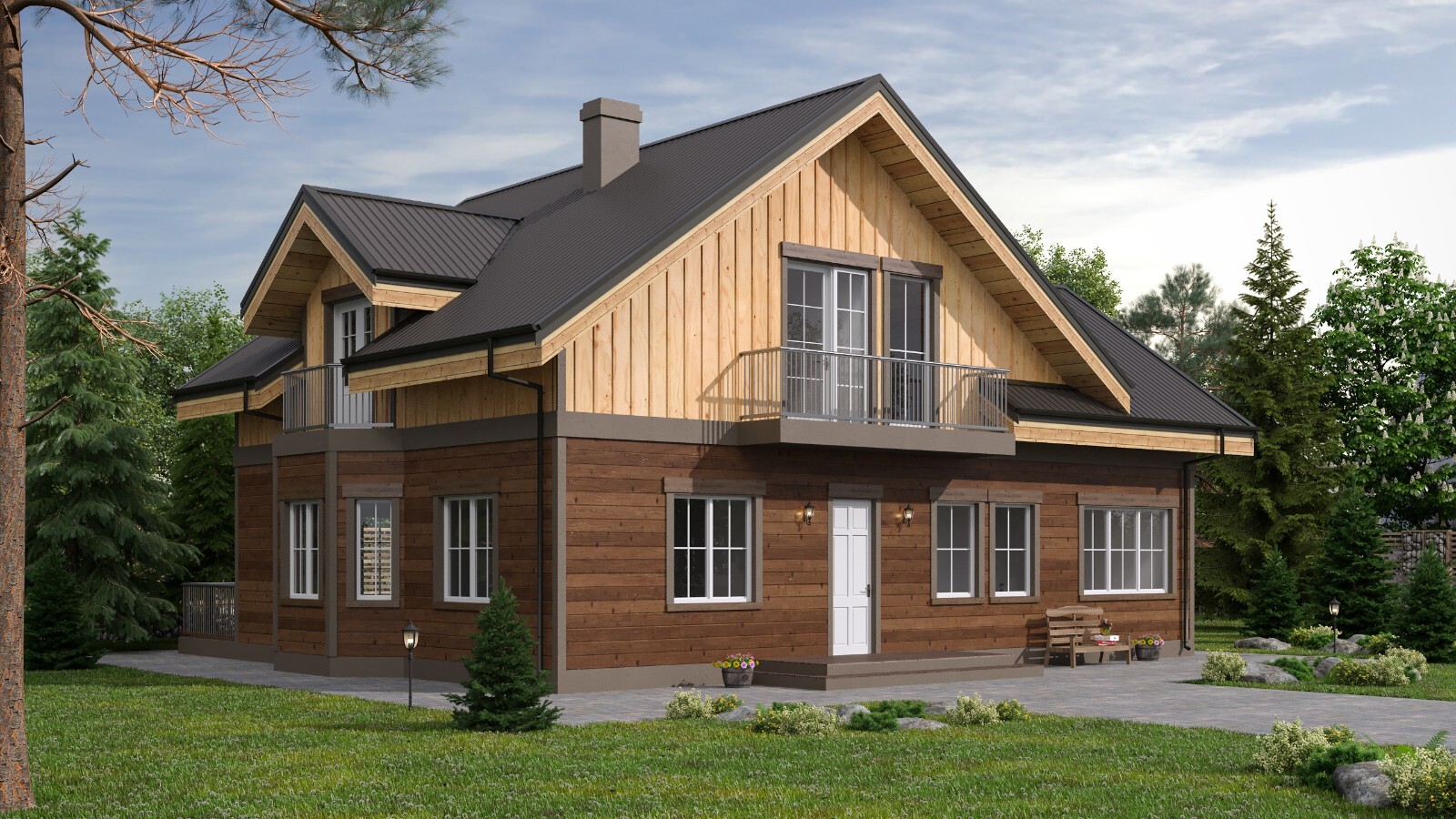 45’x32’ 5 Bed, 3 Bath Two-Story House Architectural Build Plans PDF.