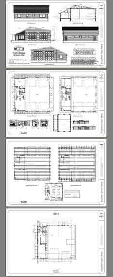 50×48 2 RV Garage – 1 Bedr 1 Bath – 2,374 sq ft – PDF Floor Plan – Model 1A