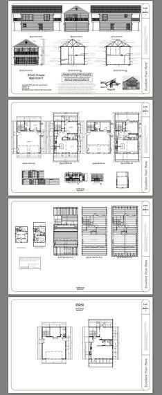 24×32 House — 1 Bedroom 1.5 Bath — 830 sq ft — PDF Floor Plan — Model 7