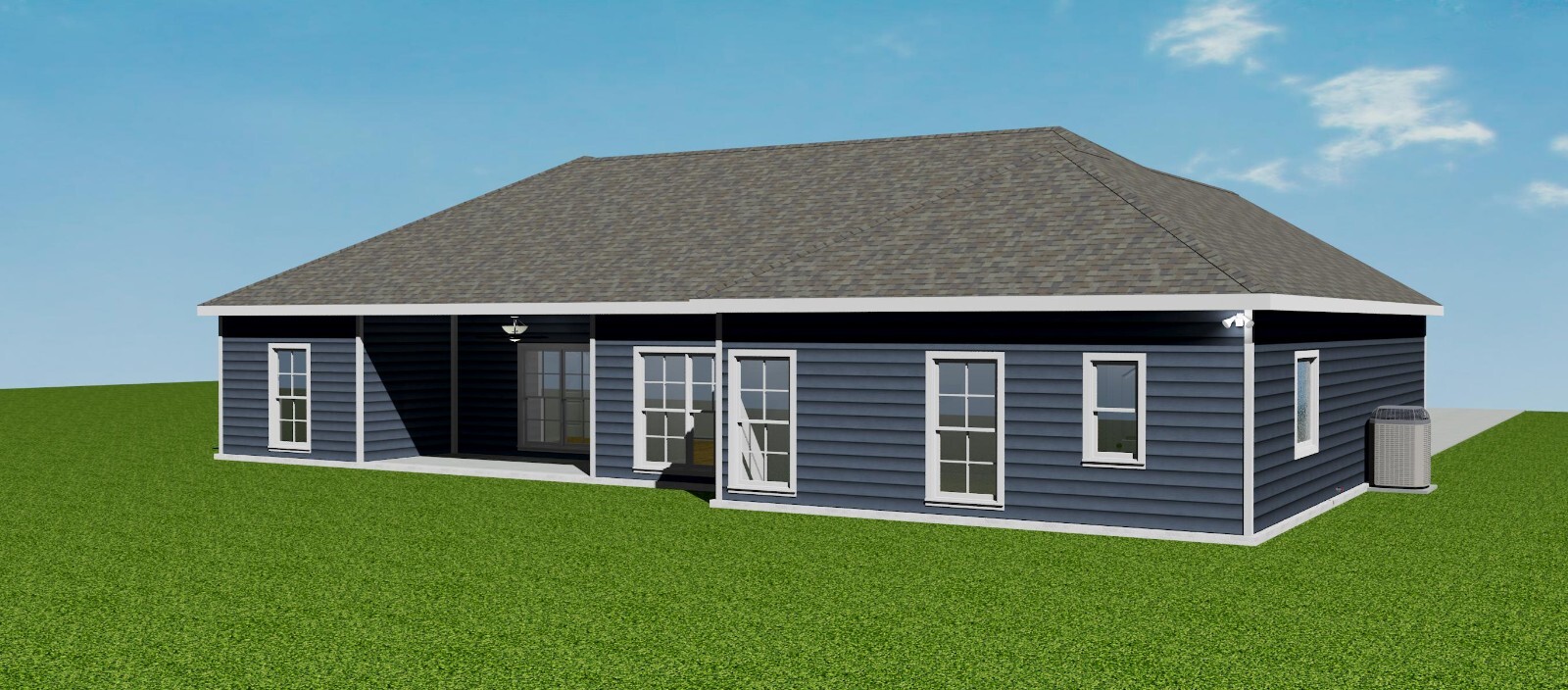 1774 sq.ft., 4 Bedroom, 2 Bath, 2-car garage – Craftsman Home / House Plan