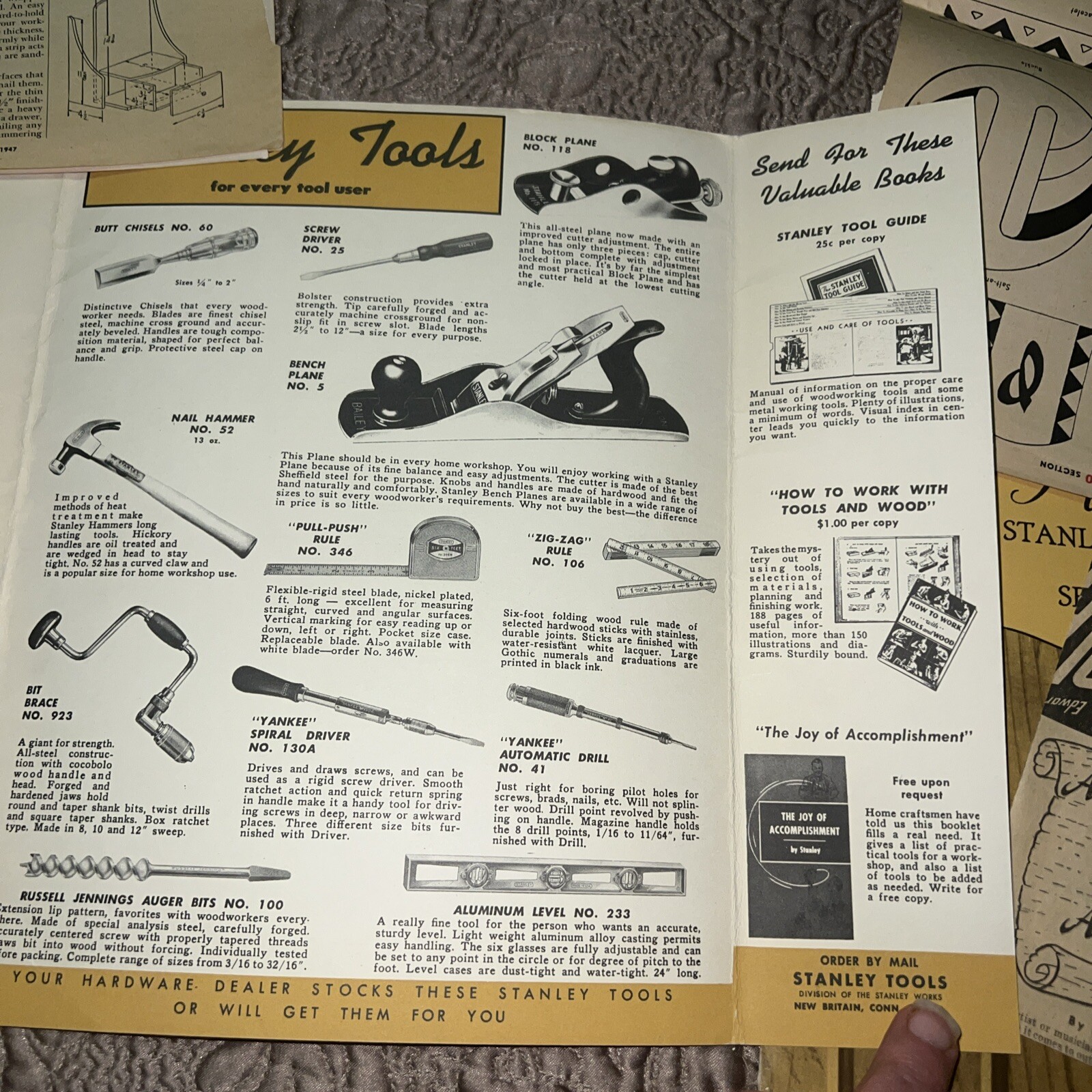 VTG 1948 Stanley – Early American Designs Booklet Series A & B – 30 Total Plans+