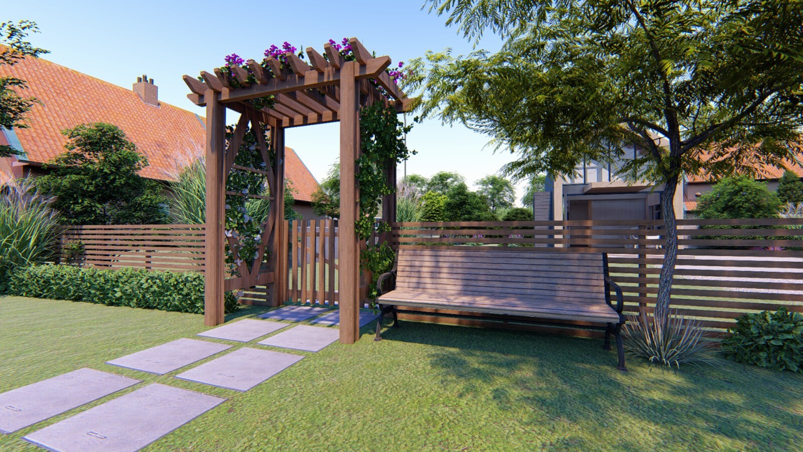 5 Models Garden Pergola Arch | Backyard Design | SketchUp | Mee Studio