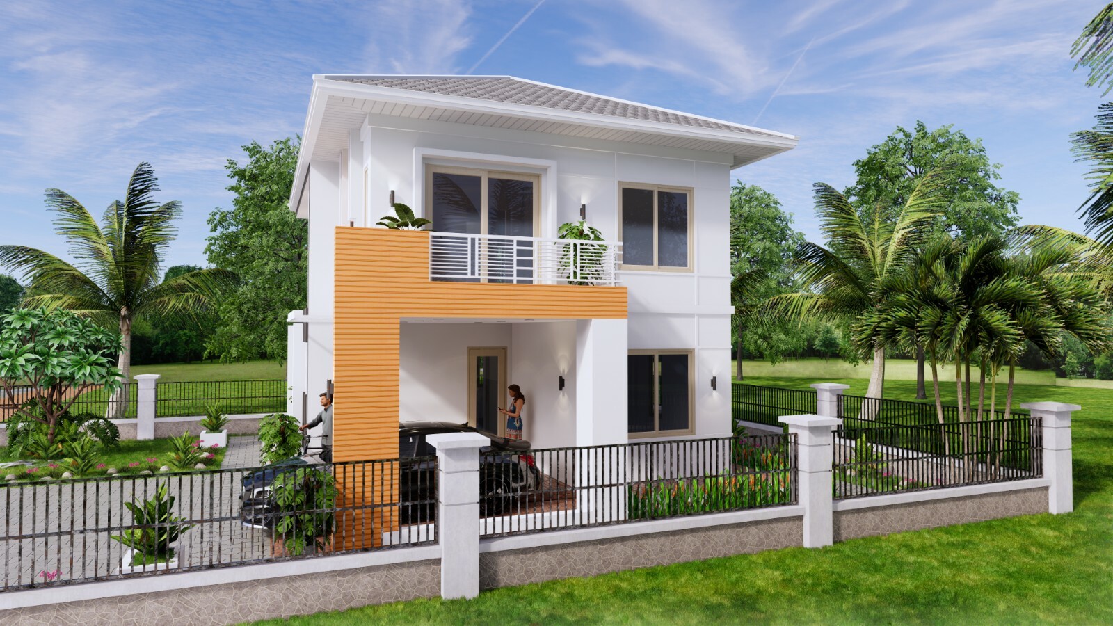 35×26 House Design Plans 10.5×8 Meters 4 Bedrooms PDF Full Plans (A4 Hard Copy)