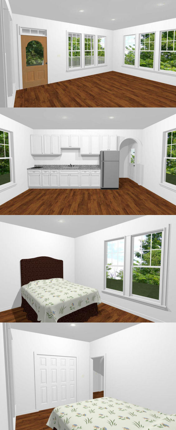 18×32 Tiny House — 576 sqft — PDF Floor Plan — Model 2B