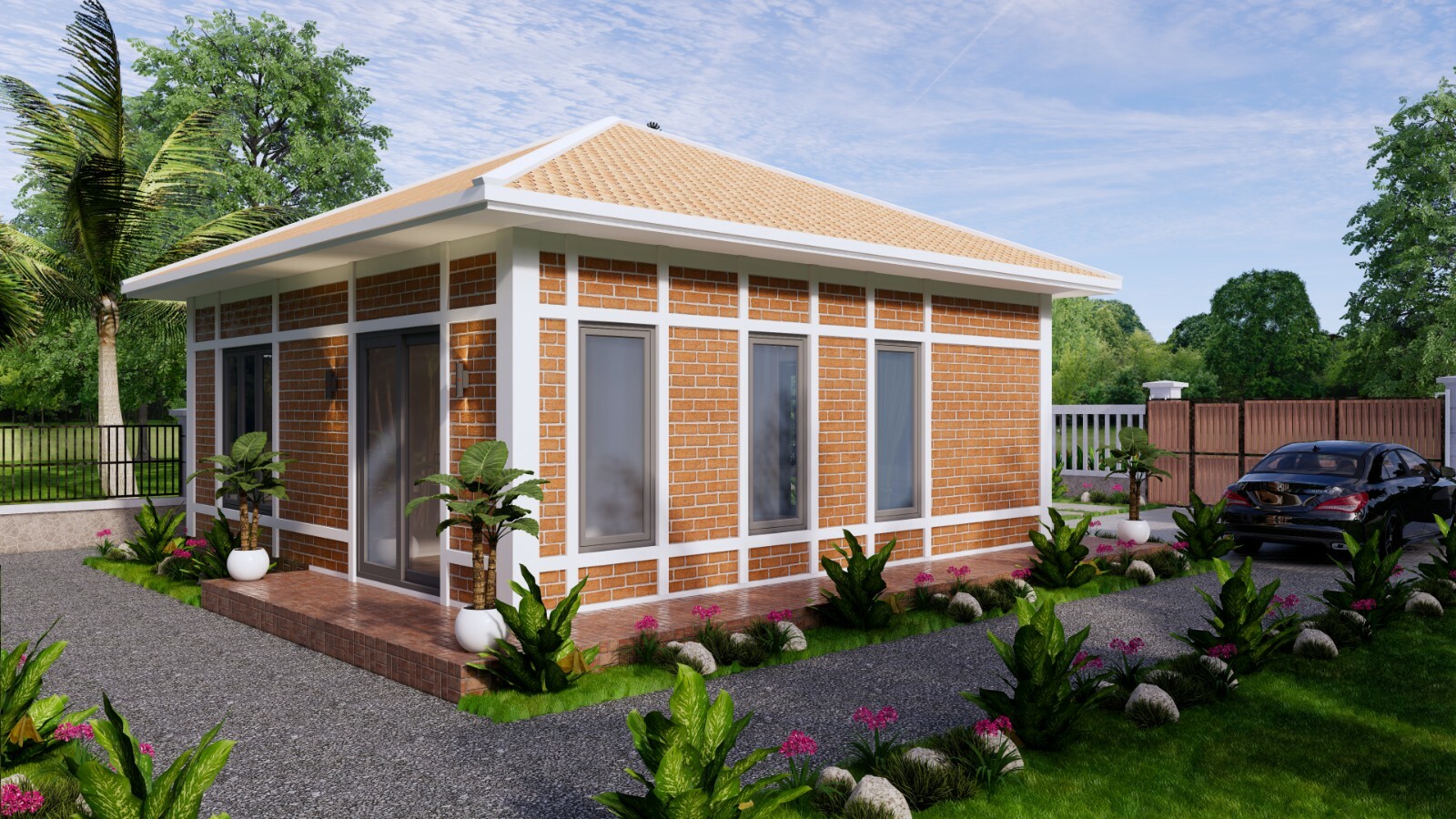 23×26 Feet Tiny House Plans 7×8 Meter 1 Bed 1 Bath Hip Roof PDF (A4 Hard Copy)
