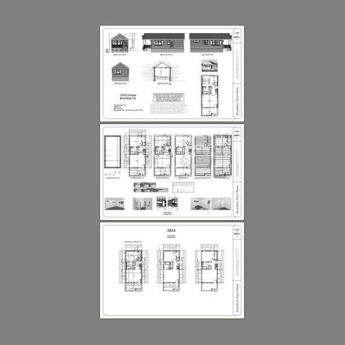 16×32 Tiny House — 511 sq ft — PDF Floor Plan — Model 1B