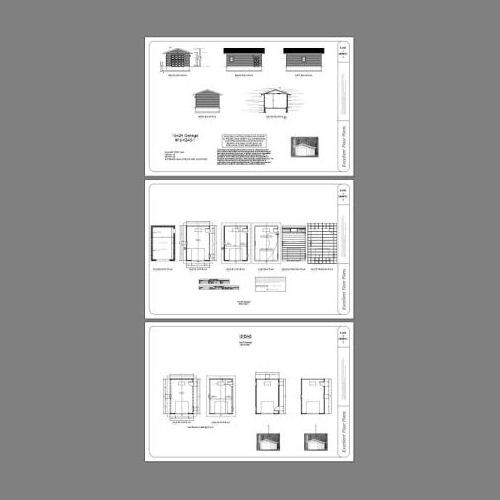 16×24 1-Car Garage — 384 sq ft — PDF Floor Plan — Model 1