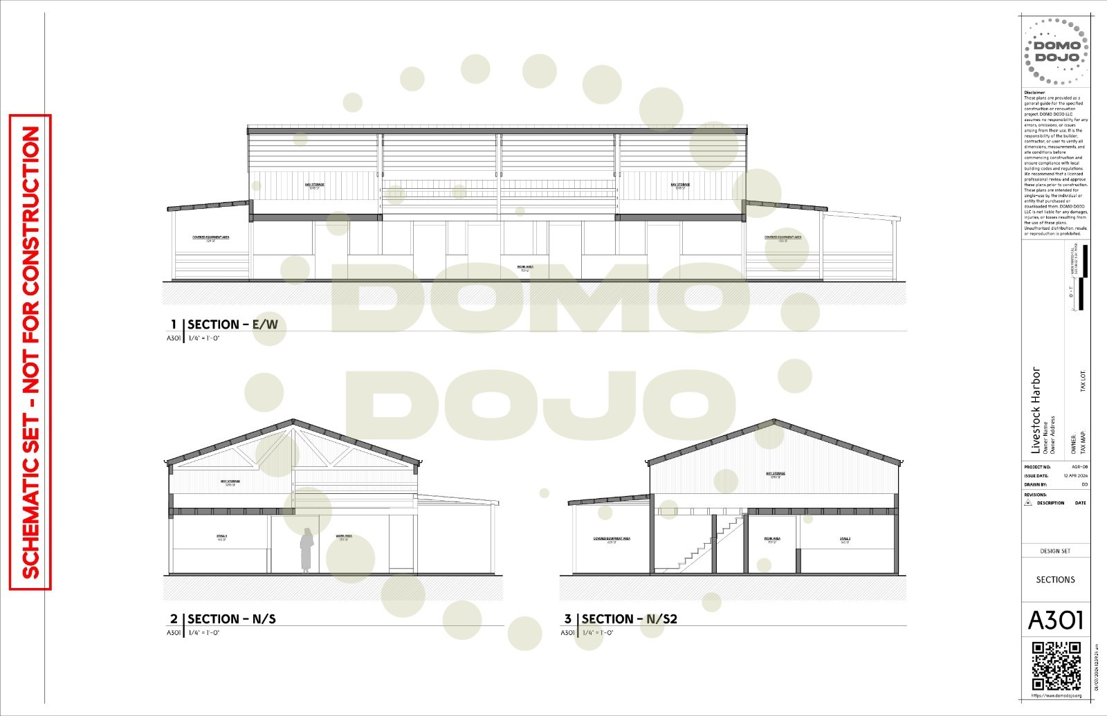 Livestock Harbor Agricultural Building Plans – PDF Downloadable Blueprint