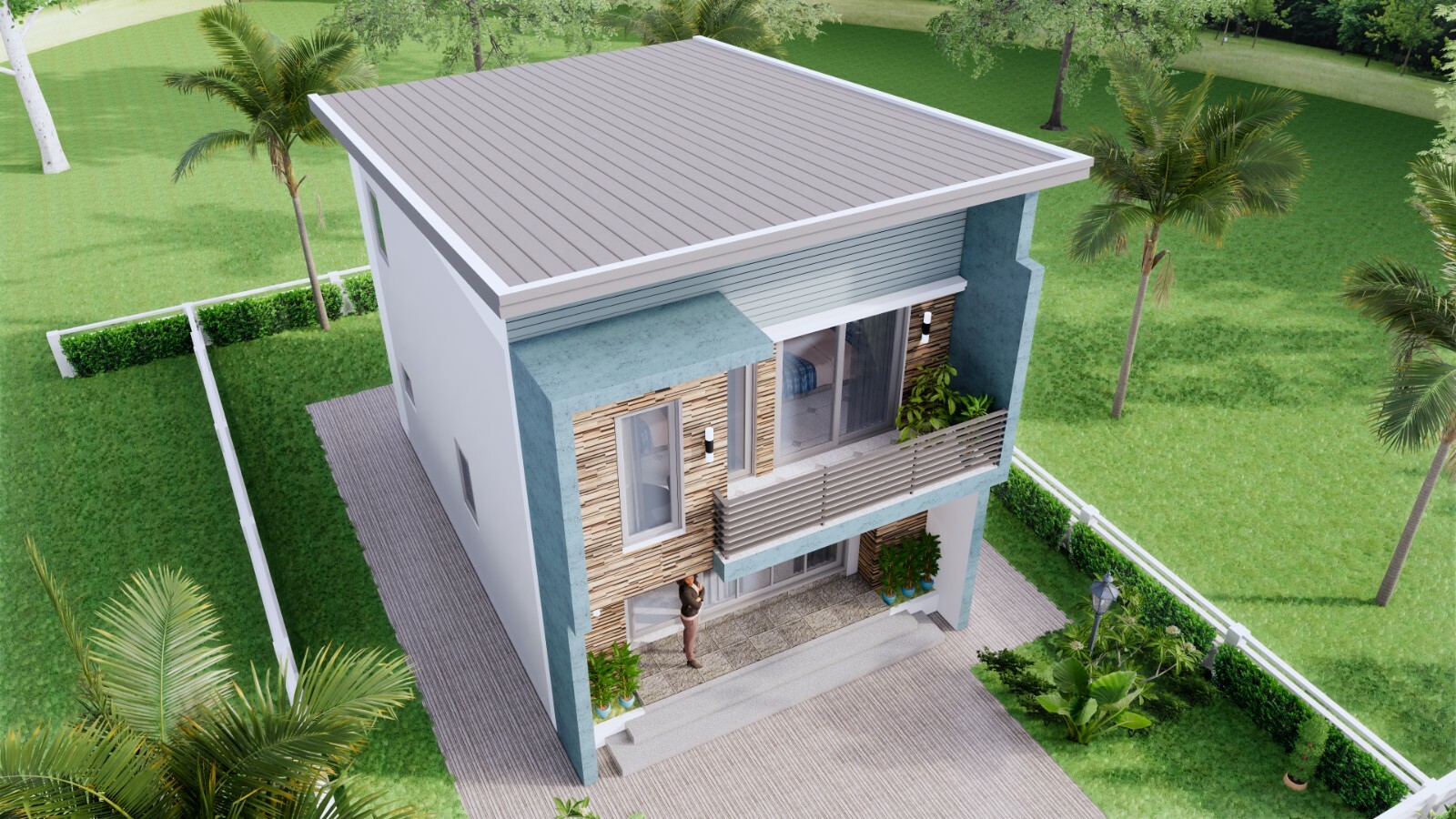 20×30 Feet Small House Design 6×8.5 Meter 2 Beds 1 Bath Shed PDF (A4 Hard Copy)