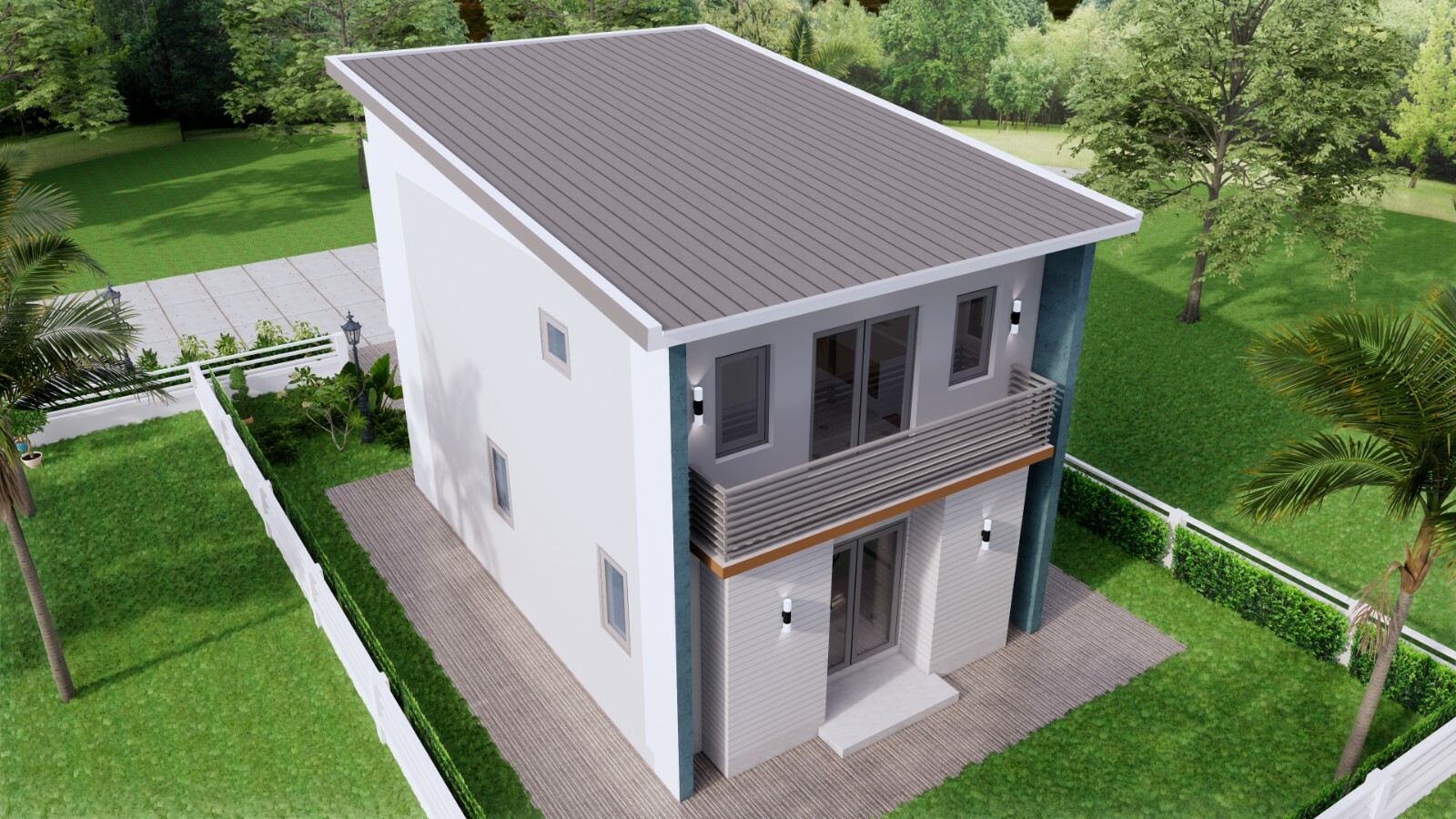 20×30 Feet Small House Design 6×8.5 Meter 2 Beds 1 Bath Shed PDF (A4 Hard Copy)