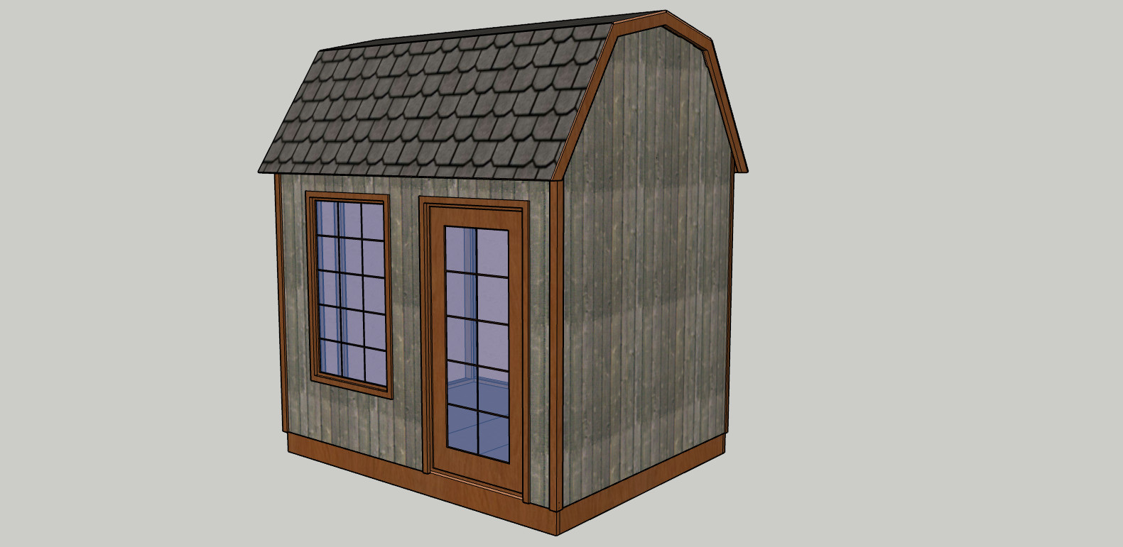 10 x 8 ft Garden/Tool Shed 6 Styles blueprints, lumber list -PDF