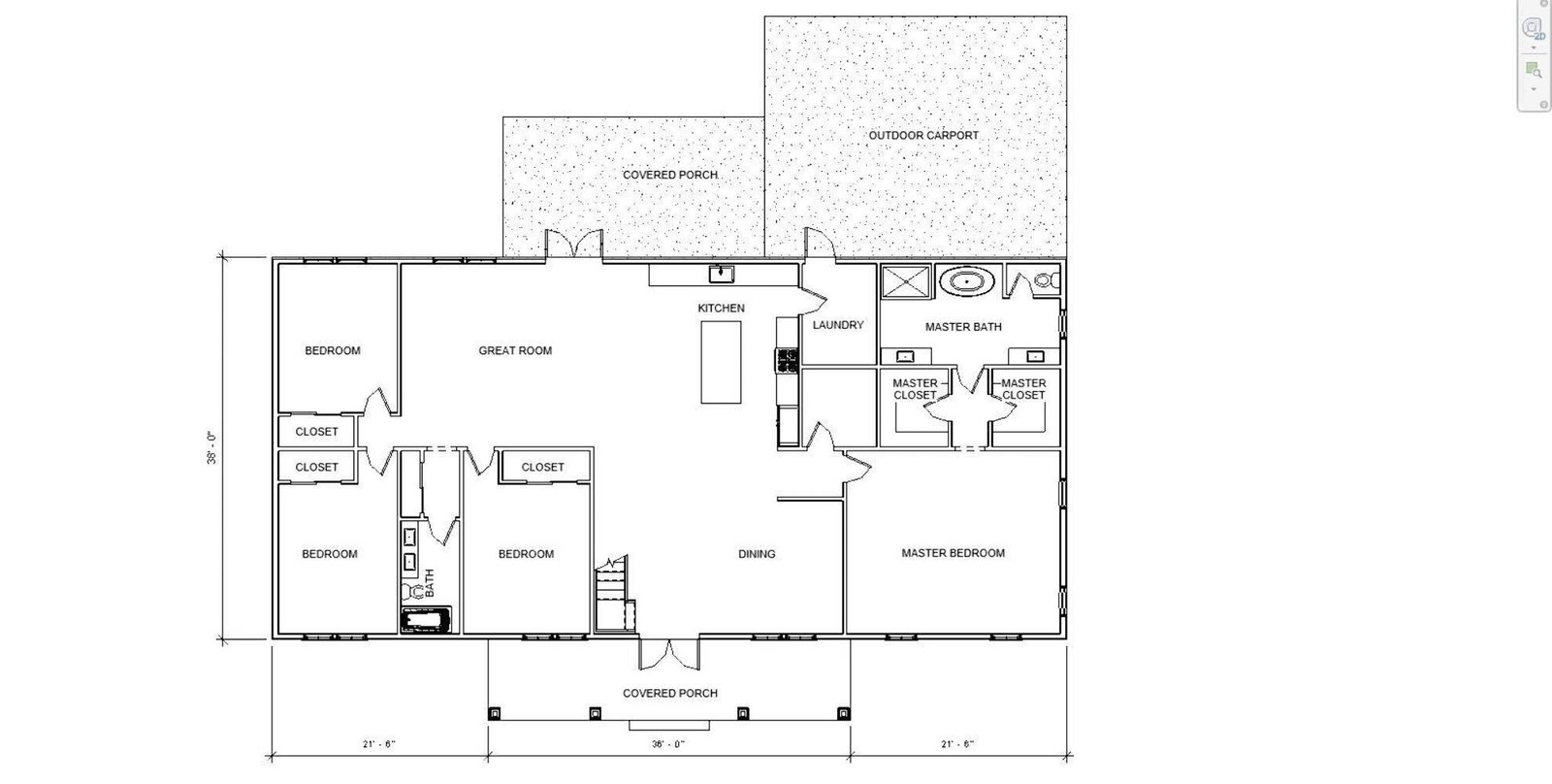 Oak Street Modern House Plan – 4 Bed 2 Bath – Contemporary Home Blueprints