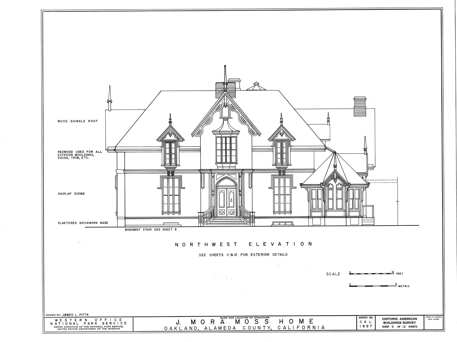 Carpenter Gothic Victorian home, gables, dormers, 5-6 Bedrooms, detailed plans