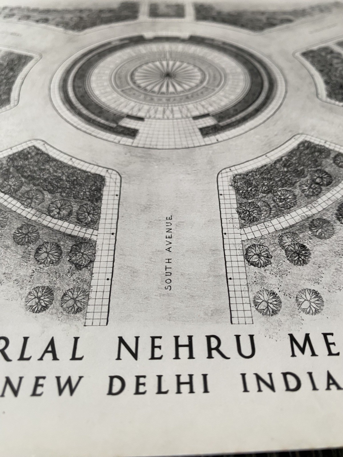 Vintage Felix De Weldon Personal Plans Blueprint Nehru Memorial New Delhi India