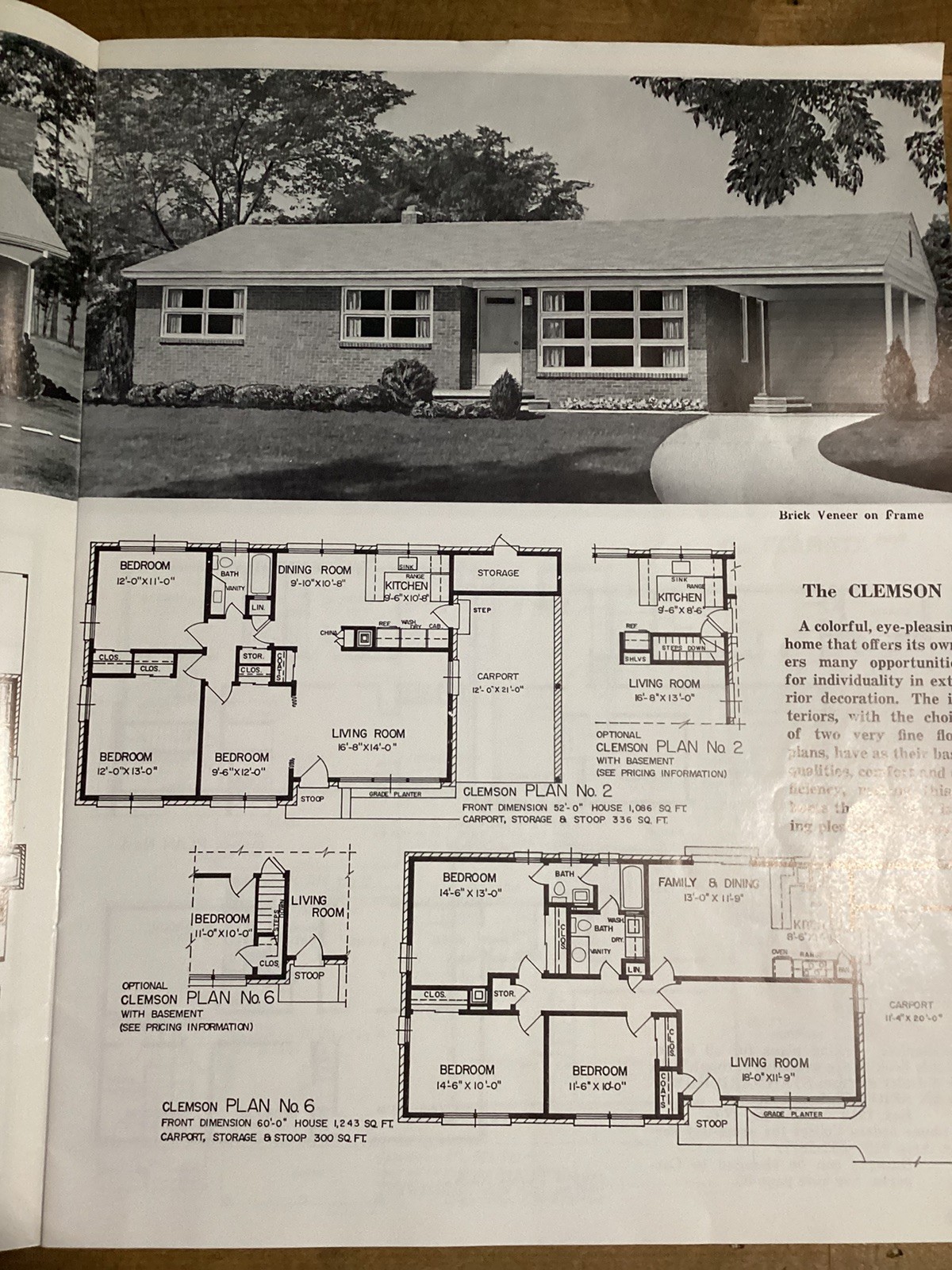 Vintage : HOUSE PLANS «Homes of Comfort» C-86 @ Southern UNITED STATES