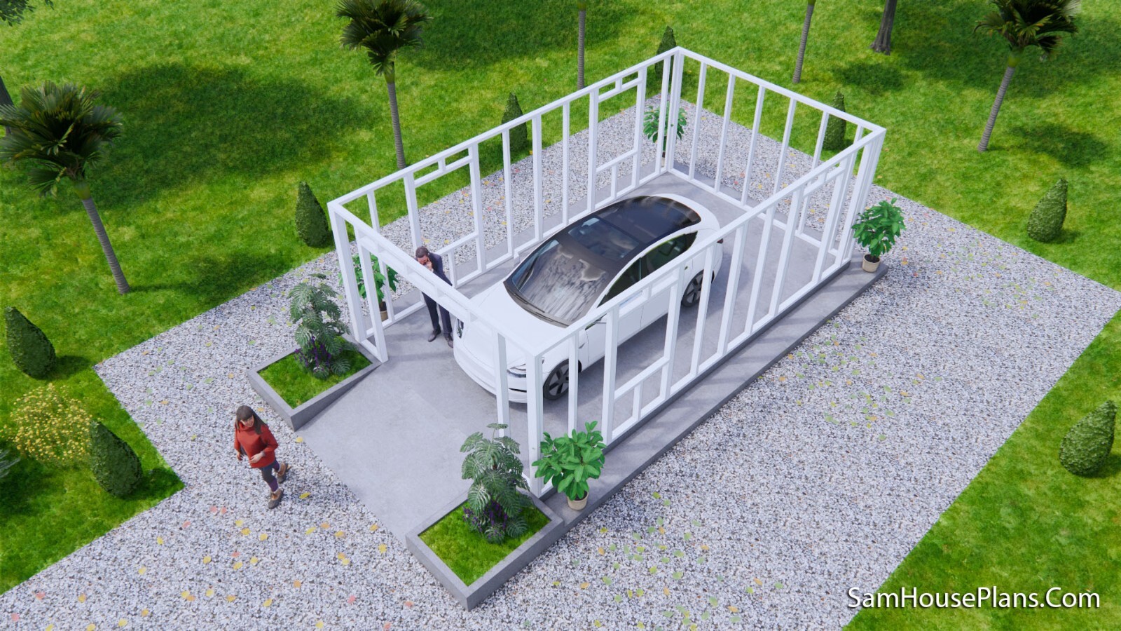 13×23 Garage Shed Roof 4×7 Meter 1 Car Shed Plan PDF Plans (A4 Hard Copy)