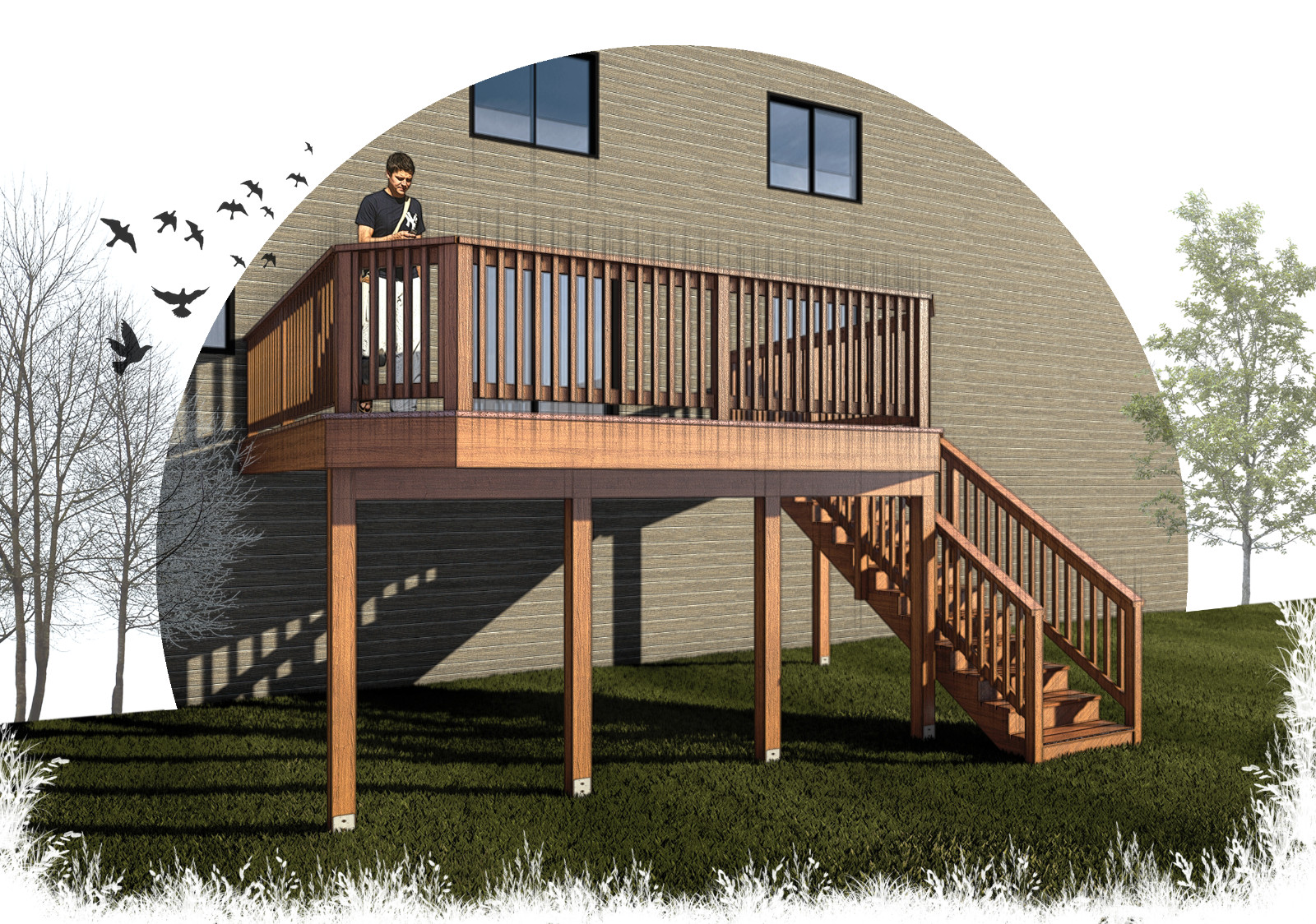 Leisure Zone Deck Plans – PDF Downloadable Blueprint
