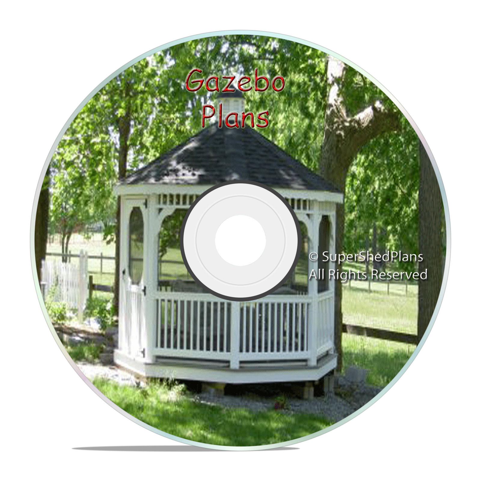 Engineered Design Gazebo Plans, 10ft Octagon Gazebo Plans, Step by Step Plans