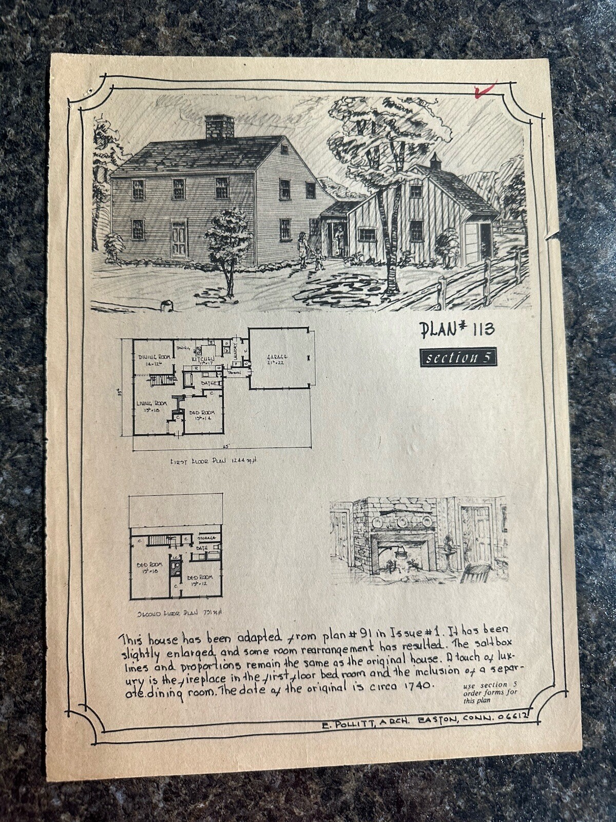 Old Colonial Houses And Old Cape Cod Houses by Evan Pollitt PB Hard to Find