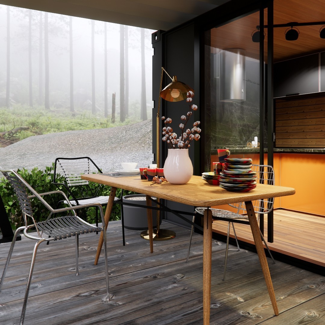 Container house plans – 1 bedroom – 1 bathroom – Digital PDF File