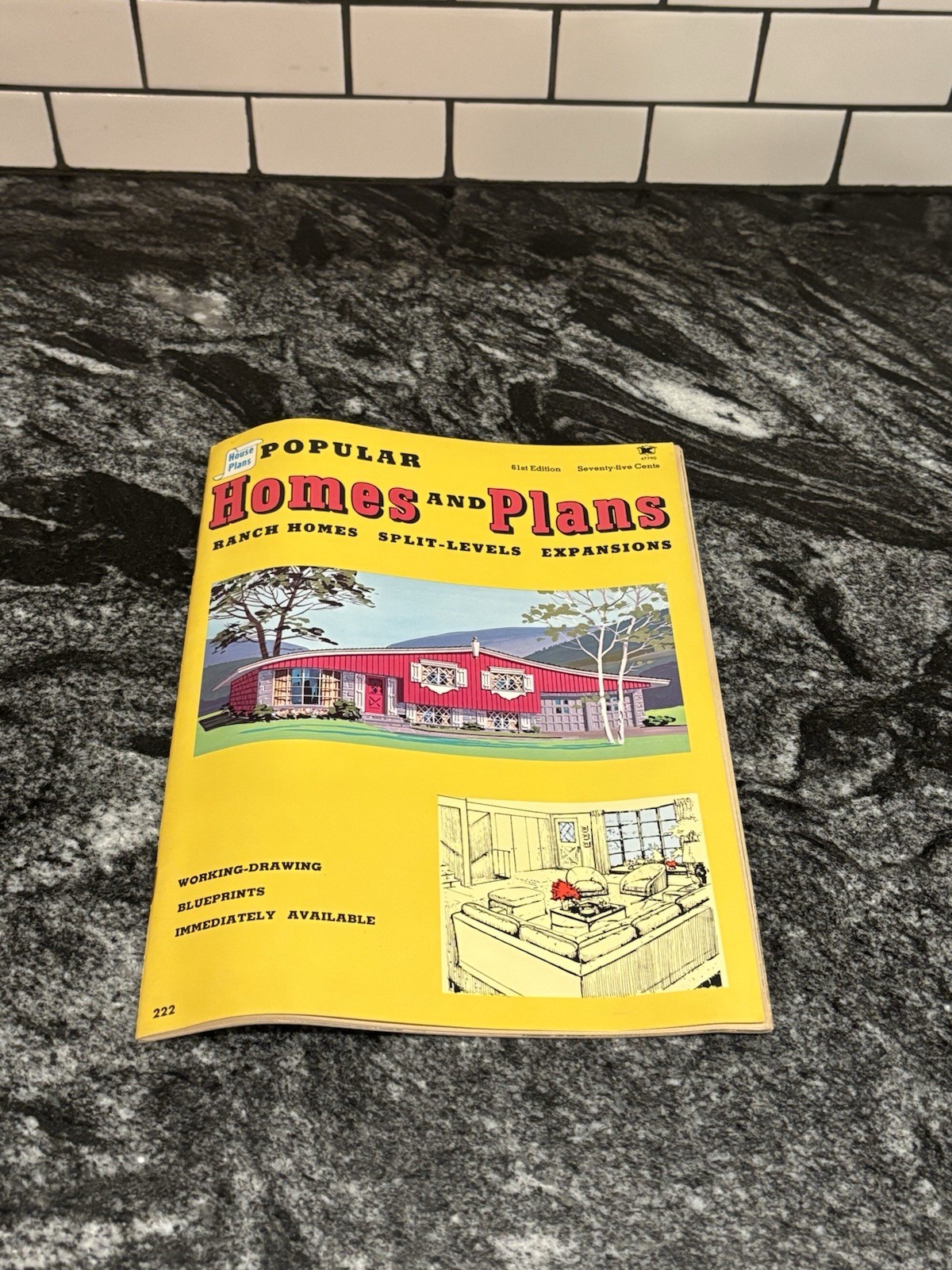 Vtg 1976 Illustrated Popular Homes & Plans 61st Edition Blueprints Magazine MCM