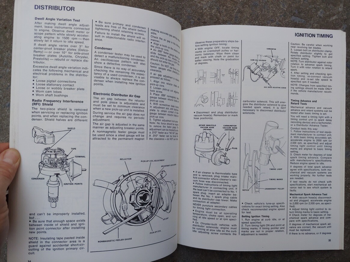 Vintage Original BIG A Auto Parts American Parts Power Ready Ignition Manual