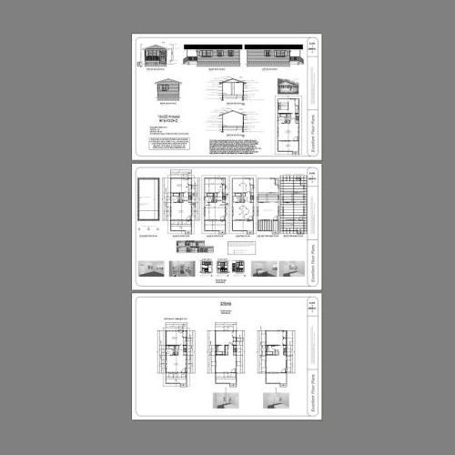 16×32 Tiny House — 511 sq ft — PDF Floor Plan — Model 2H