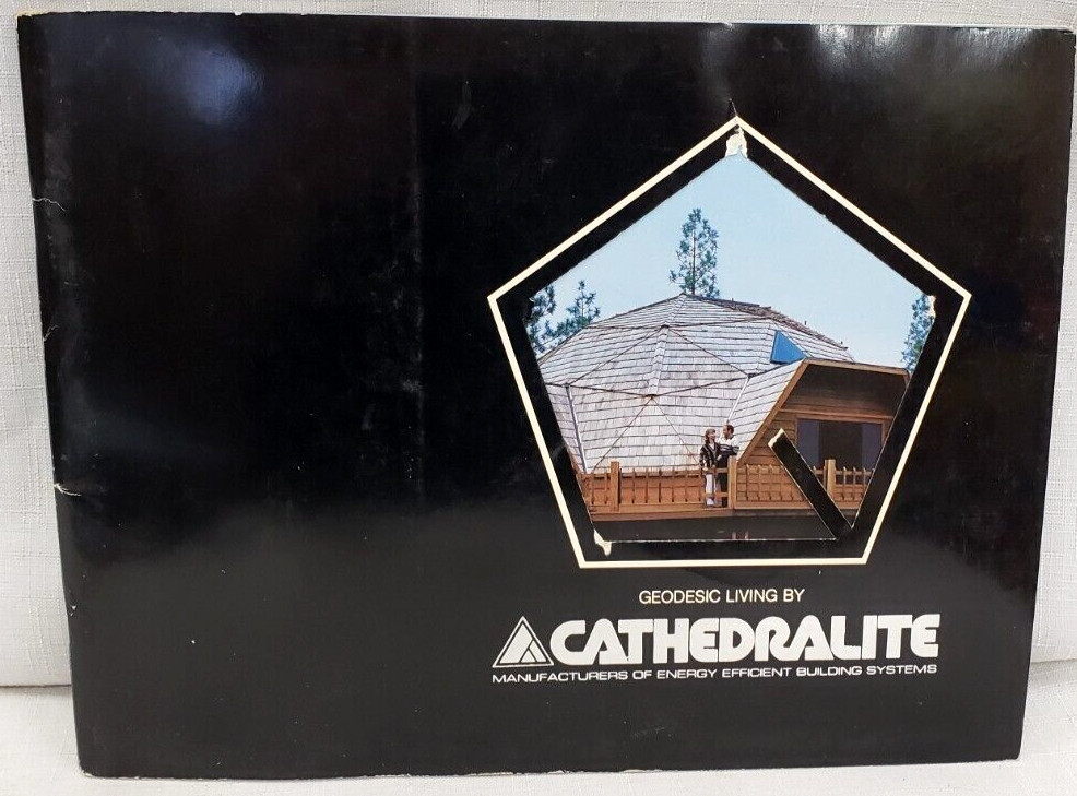 1970s Brochures/Building Plans GEODESIC DOME HOME LIVING by Cathedralite, Fuller