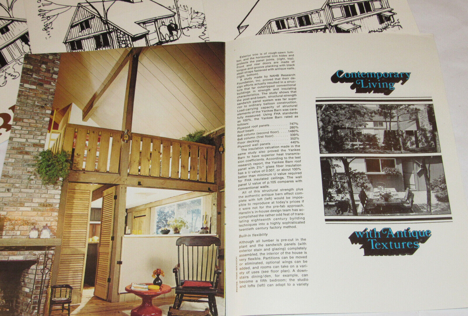 VINTAGE 1976 YANKEE BARN HOMES LAYOUTS/SPECS/PRICES/BROCHURES! PICTURES! 5MODELS