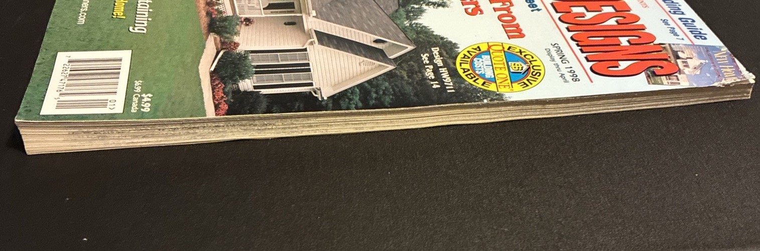 Small Home Designs Spring 1998 Magazine Vintage Many Different Home Floor Plans