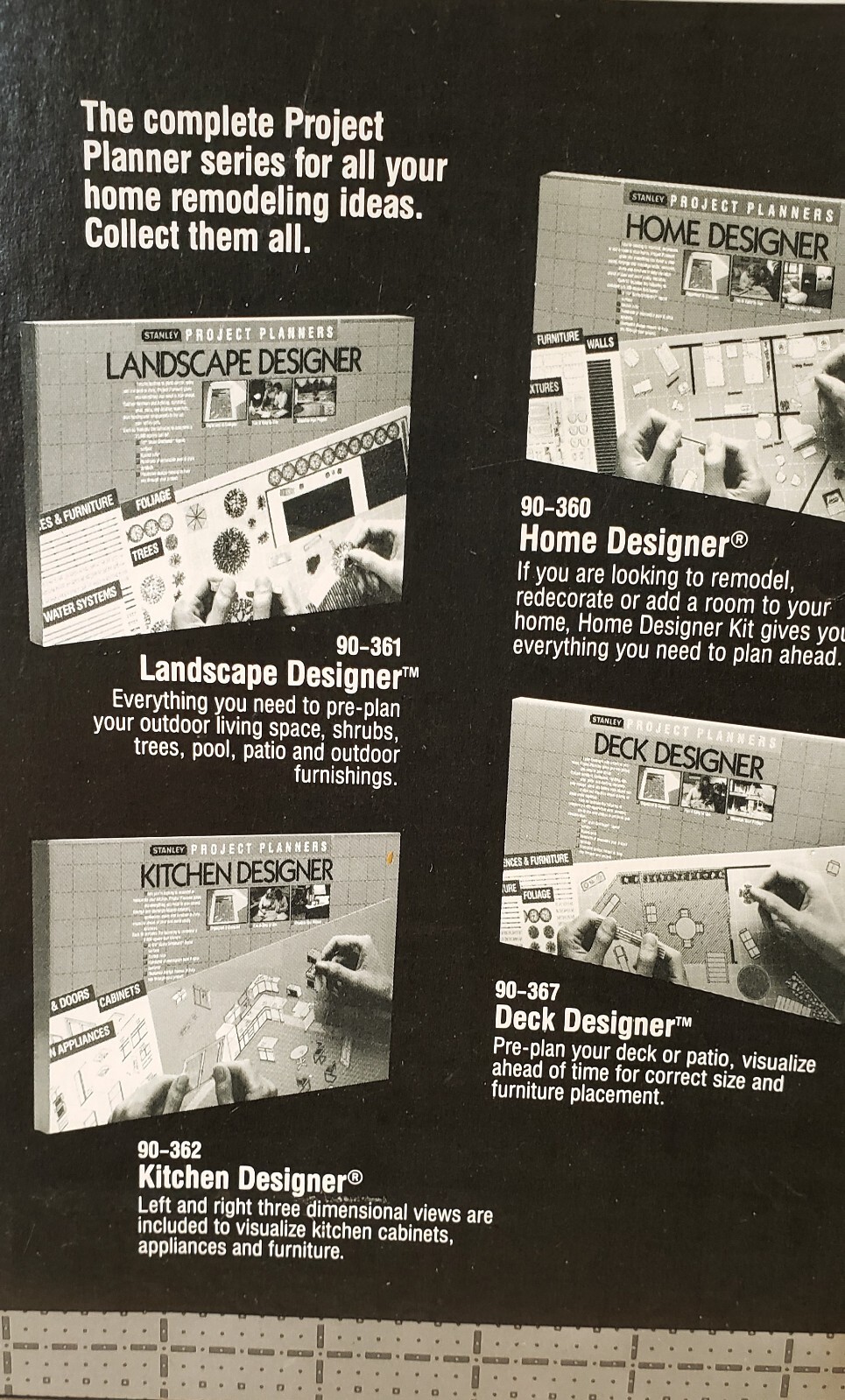 NEW Stanley Deck Designer Project Planner Sealed Layout Design 1998