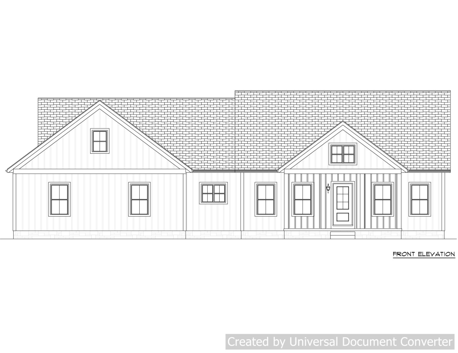 Full Set of single story 3 bedroom house plans 1,990 sq ft