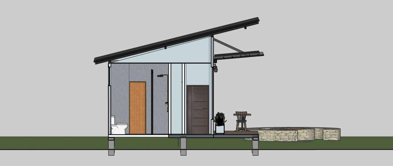 20′ x 30′ Custom Tiny home House Plan with 3D images