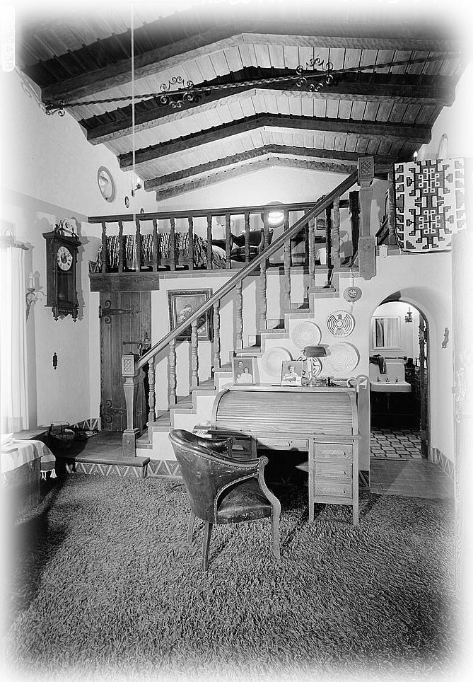 Southwestern style home, traditional adobe Hacienda, printed architectural plans