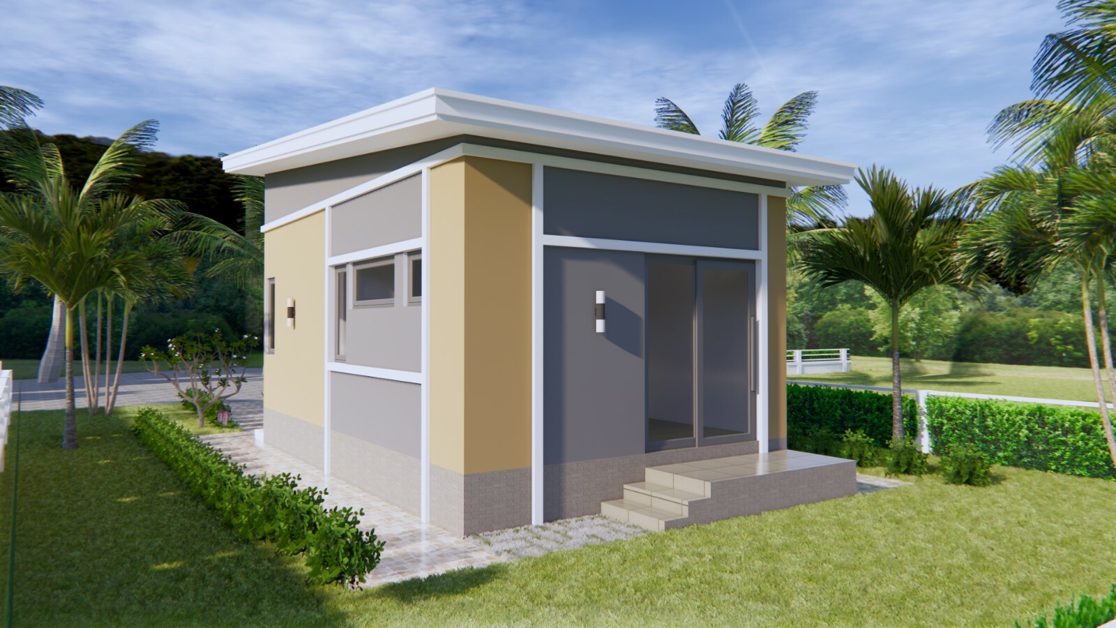 15×25 Feet Small House Plans 4.5×7.5 Meter One Bedroom Shed Roof (A4 Hard Copy)