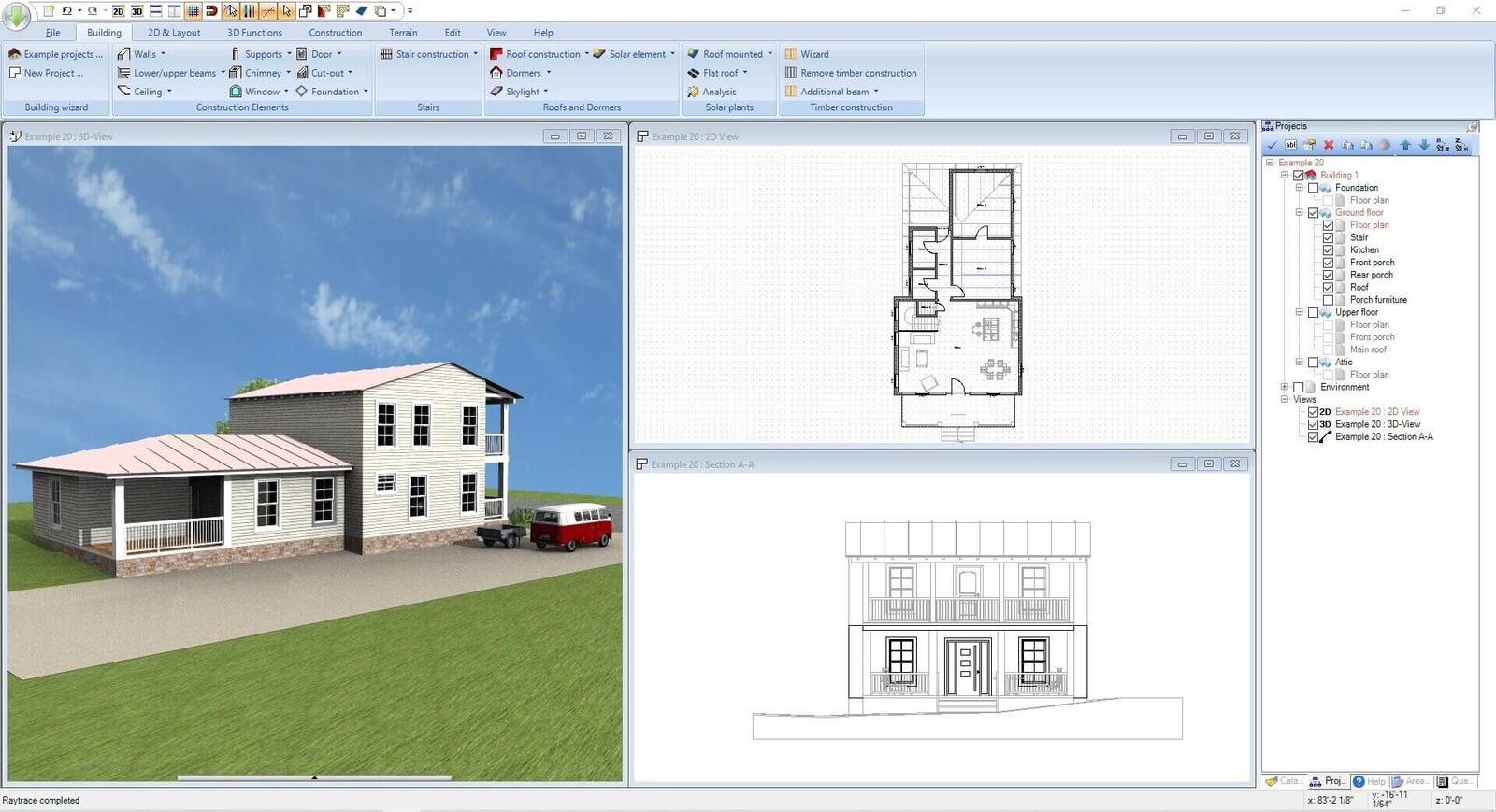 3­D CAD Architecture 14 – 3D home planner for floor plans, rooms, roofs for…